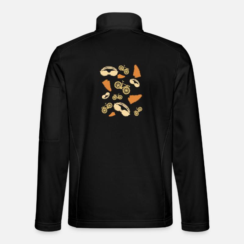 Triathlon Grafiken - Unisex Softshelljacke - Schwarz