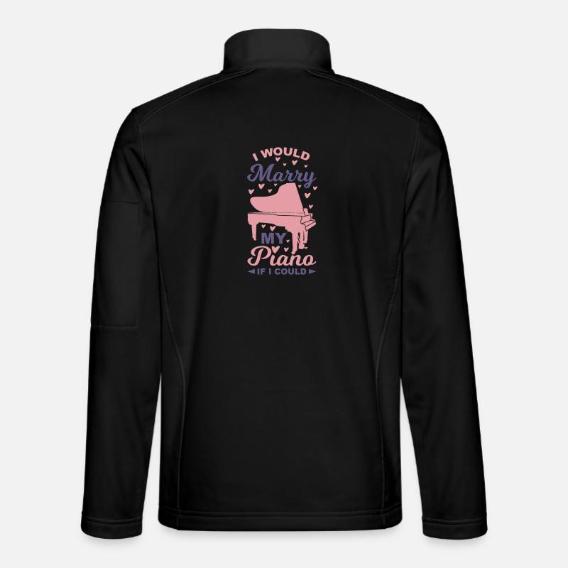 Piano Saying - Unisex Softshell Jacket - black