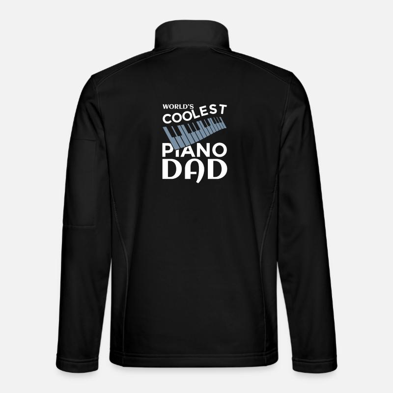Pianist Papa - Unisex Softshelljacke - Schwarz