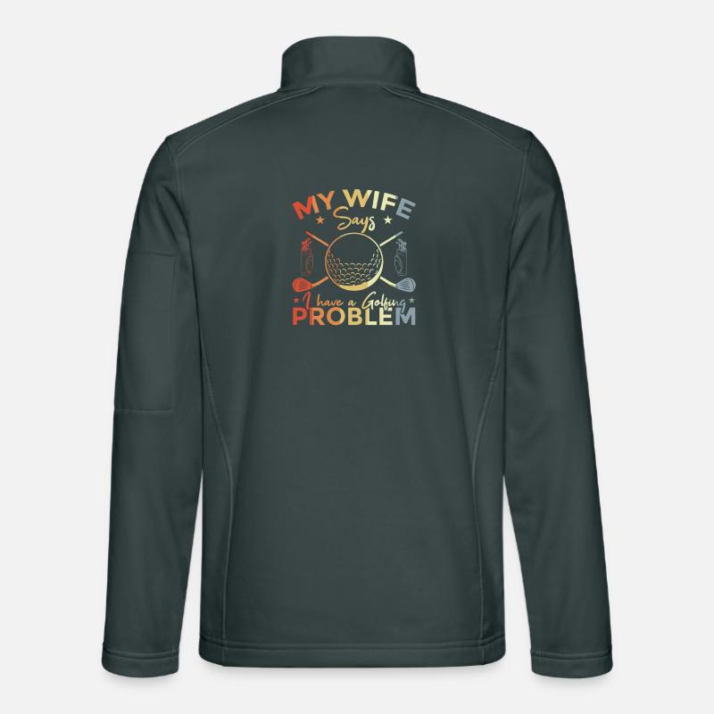 Funny Golf Quote Unisex Softshell Jacket