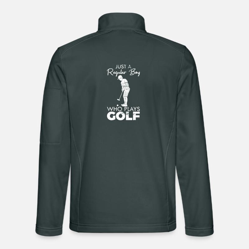 Regular Boy Who Plays Golf Unisex Softshelljacke