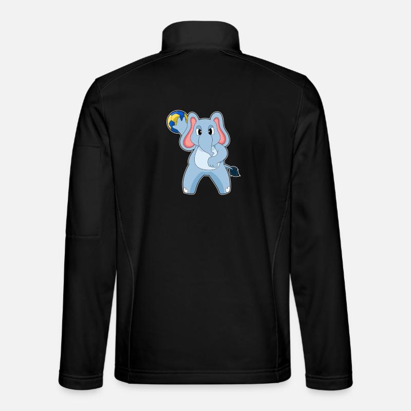 Eléphant Handballeur Handball - Veste en tissu softshell Unisexe - noir
