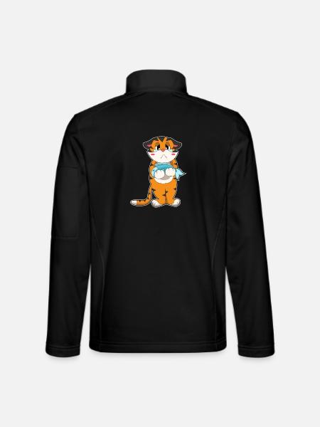 Tiger Fish - Unisex Softshell Jacket - black