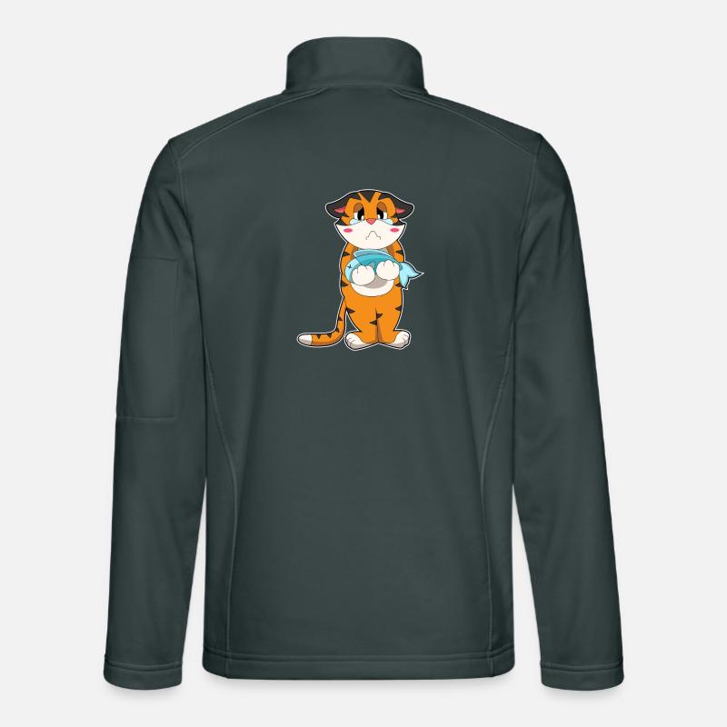 Poisson tigre Veste en tissu softshell Unisexe