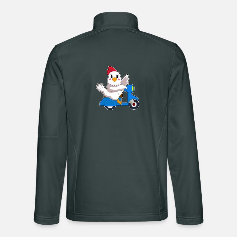 Scooter de poulet Veste en tissu softshell Unisexe