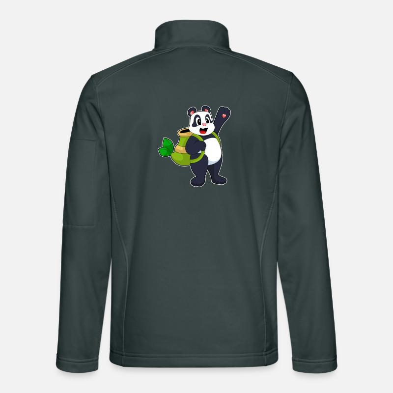 Panda Bamboo Backpack Unisex Softshell Jacket