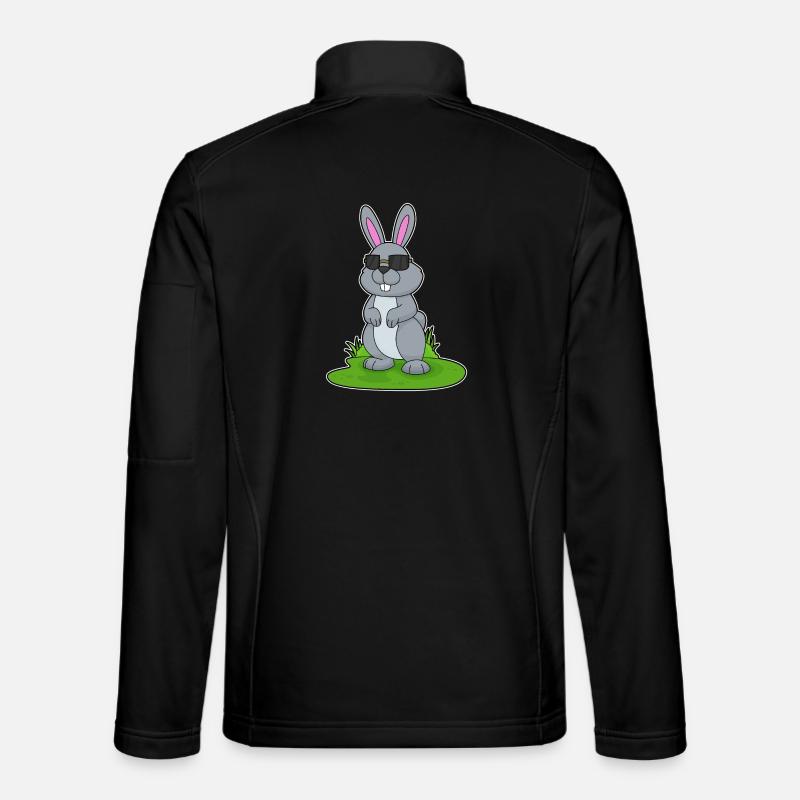 Rabbit Sunglasses - Unisex Softshell Jacket - black