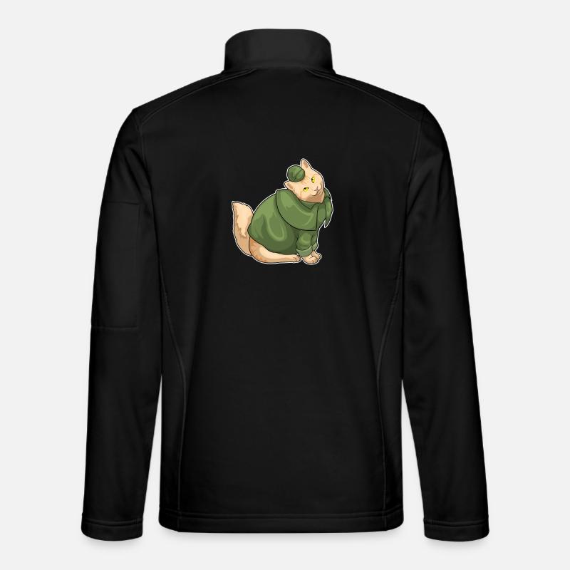 Cat Detective - Unisex Softshell Jacket - black