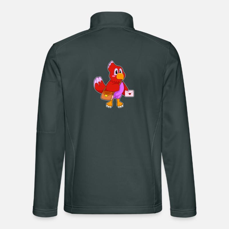 Papagei Brief Unisex Softshelljacke