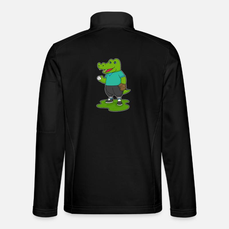 Crocodile Baseball Baseball Glove Unisex Softshell Jacket