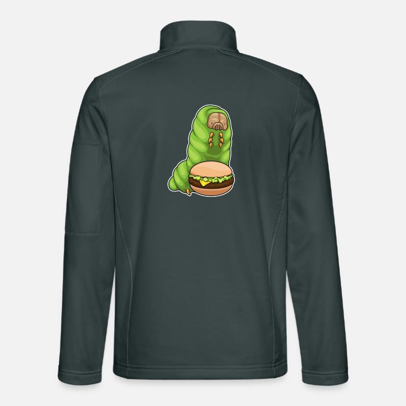 Caterpillar Cheeseburger Unisex Softshell Jacket