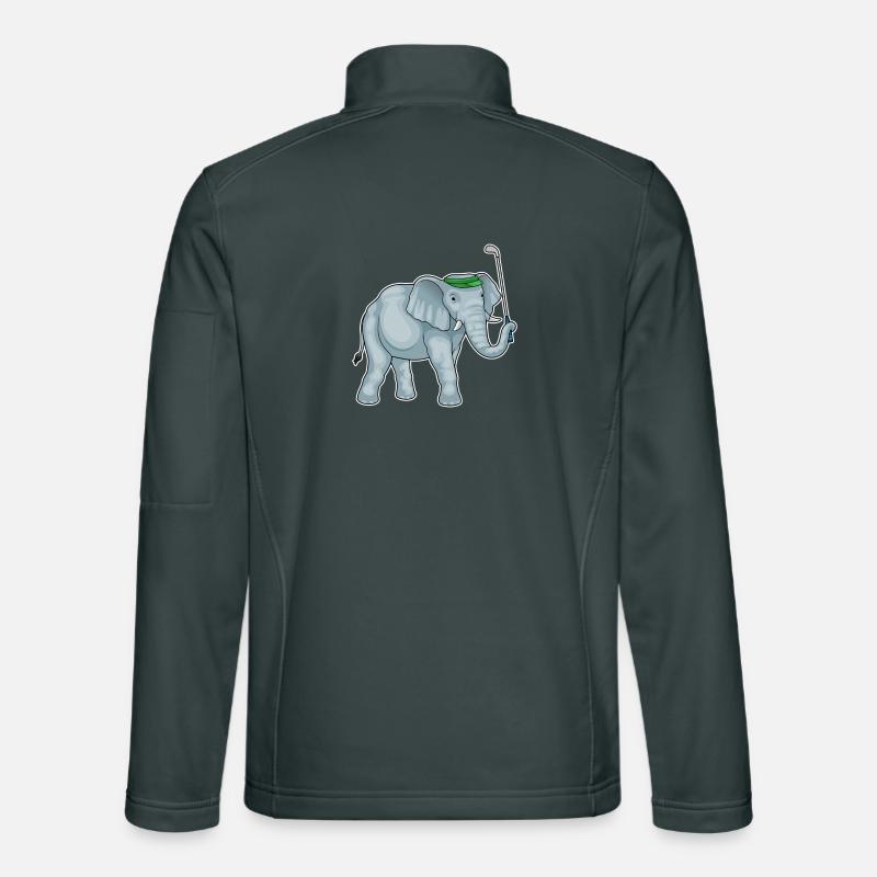 Elefant Golf Golfschläger Unisex Softshelljacke