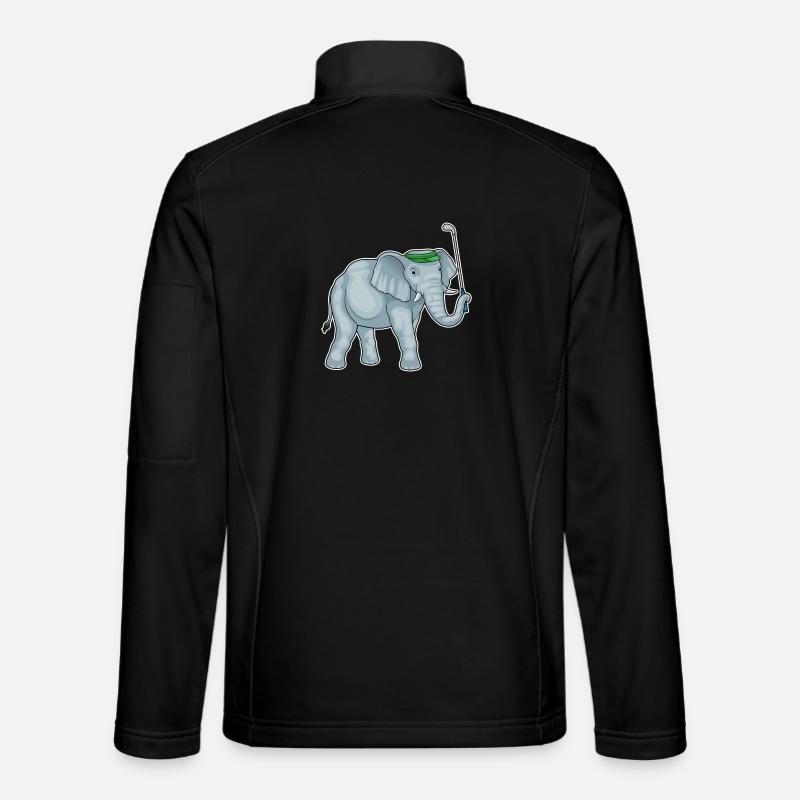 Elephant Golf Golf Club - Unisex Softshell Jacket - black