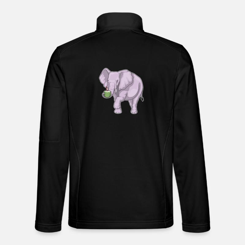 Elephant Coconut - Unisex Softshell Jacket - black