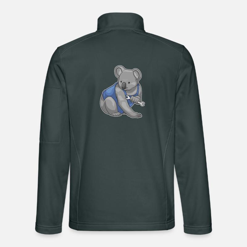 Koala Mechanic Wrench Workshop Unisex Softshell Jacket
