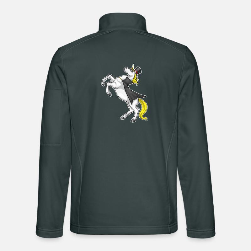 Cylindre de cape de licorne Veste en tissu softshell Unisexe