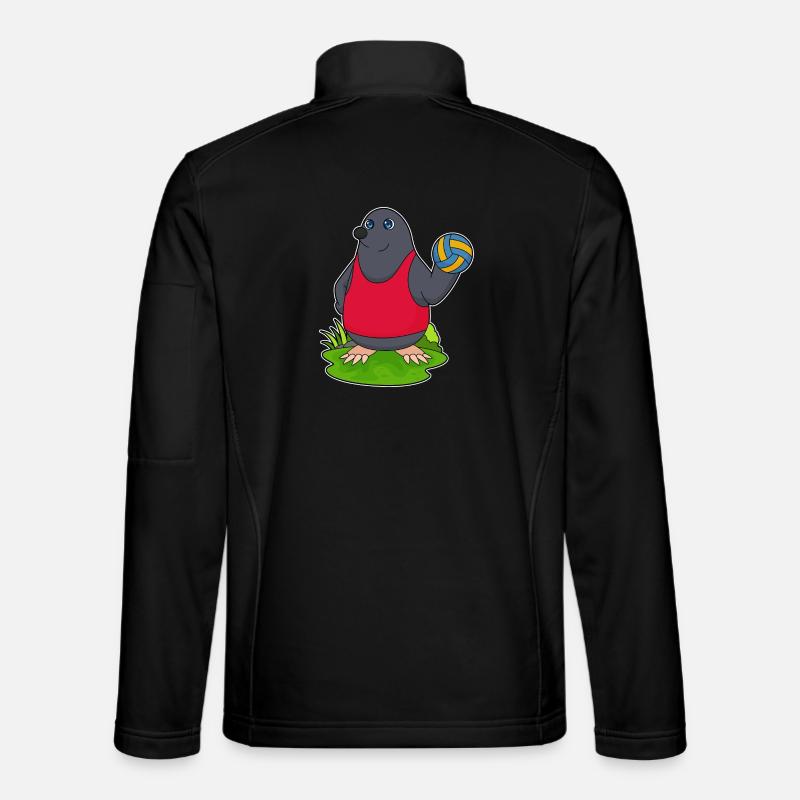 Mole Volleyball Player Volleyball - Unisex Softshell Jacket - black