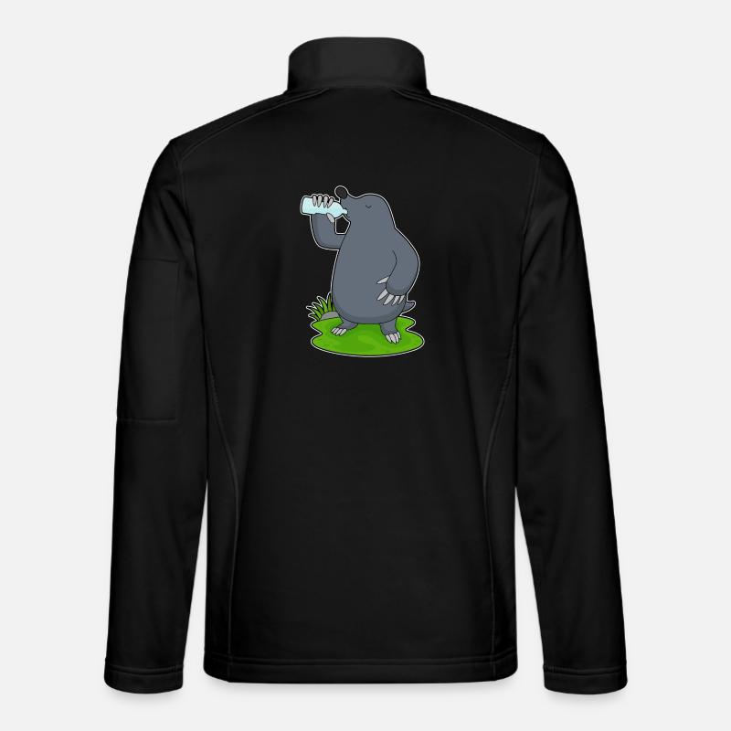 Mole water bottle - Unisex Softshell Jacket - black