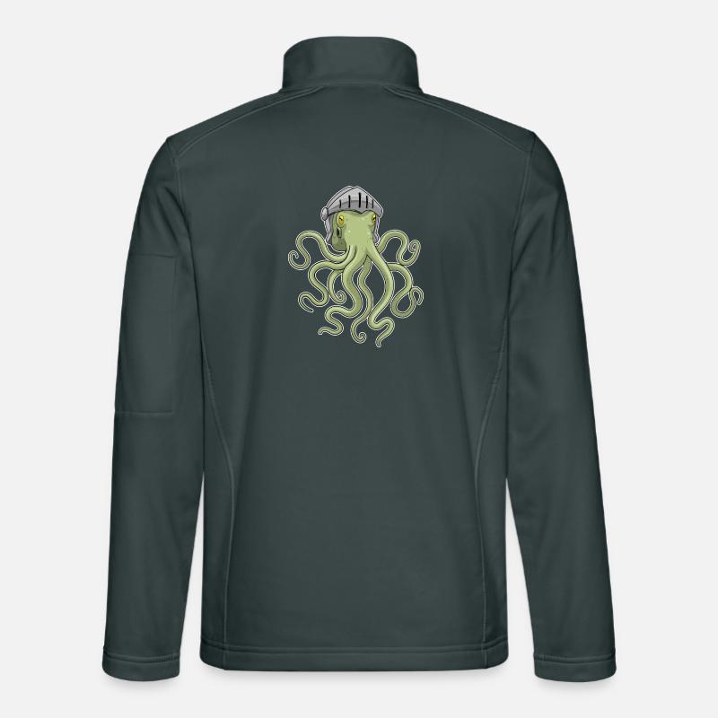 Krake Krieger Helm Unisex Softshelljacke