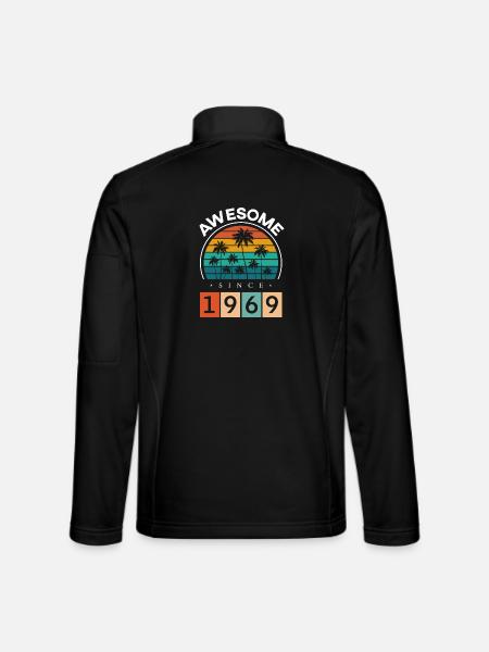1969 Anniversaire Naissance Millésime - Veste en tissu softshell Unisexe - noir