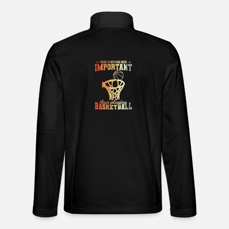 Basketballspieler Spruch - Unisex Softshelljacke - Schwarz