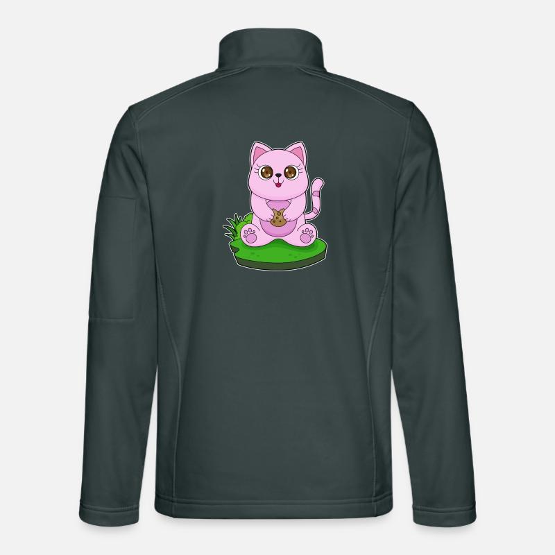 Cookie chat Veste en tissu softshell Unisexe