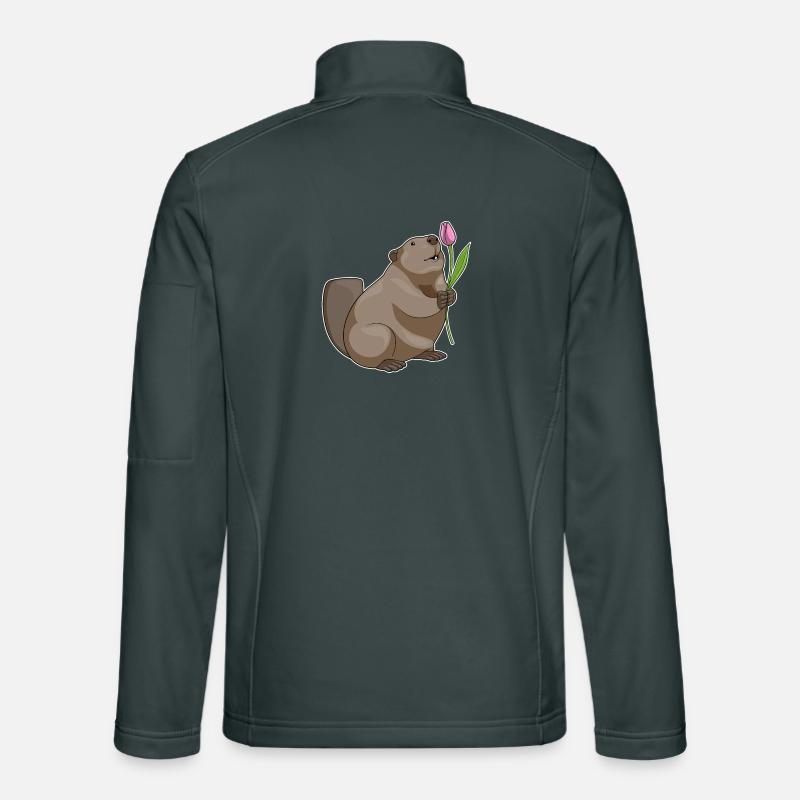 Tulipe castor Veste en tissu softshell Unisexe