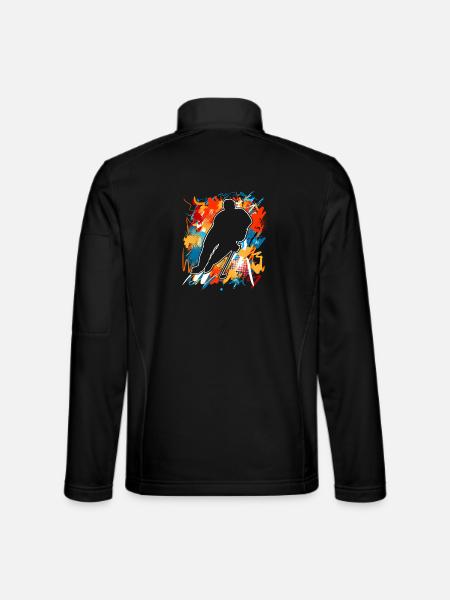 Hockey sur glace - Veste en tissu softshell Unisexe - noir