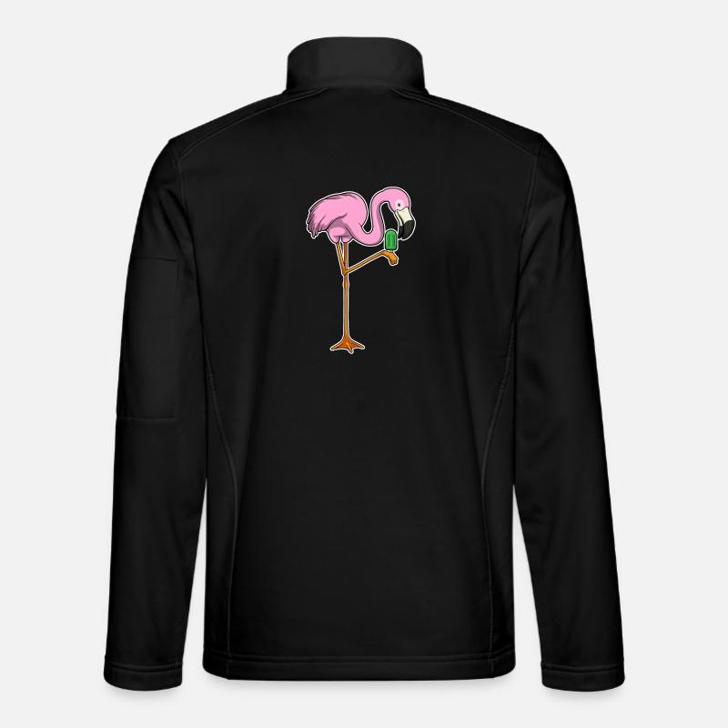 Flamingo popsicles - Unisex Softshell Jacket - black