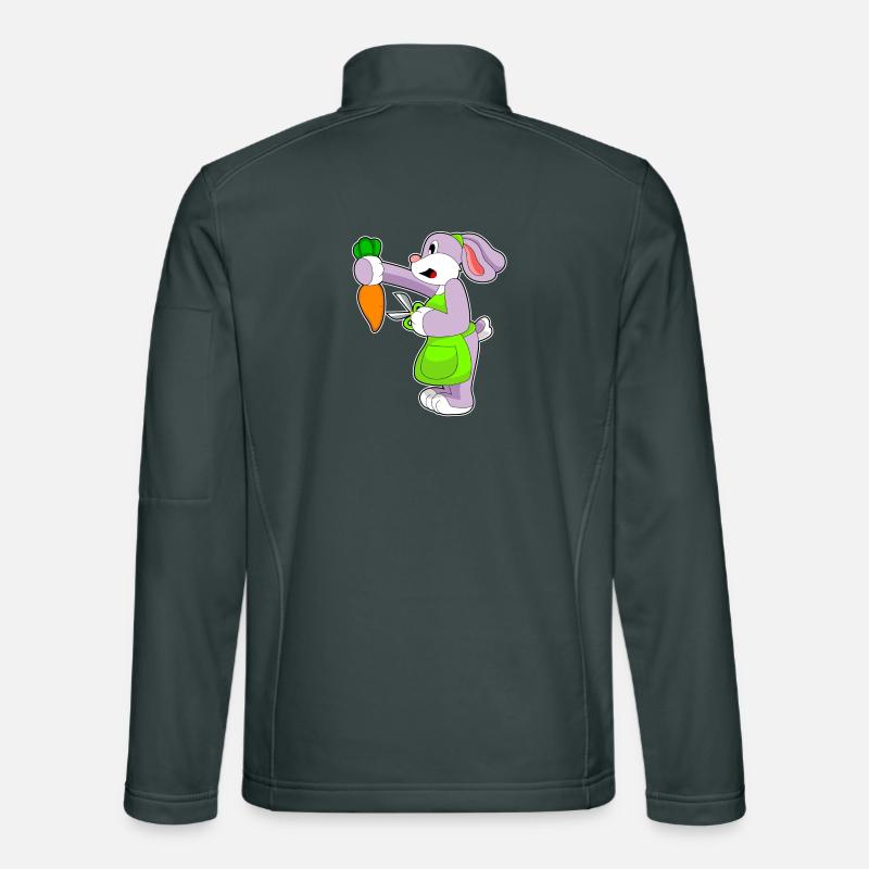 Lapin Coiffeur Ciseaux Carotte Veste en tissu softshell Unisexe