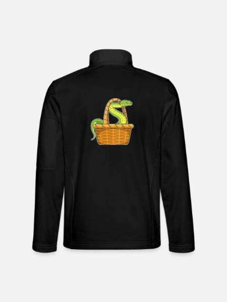 Panier serpent - Veste en tissu softshell Unisexe - noir