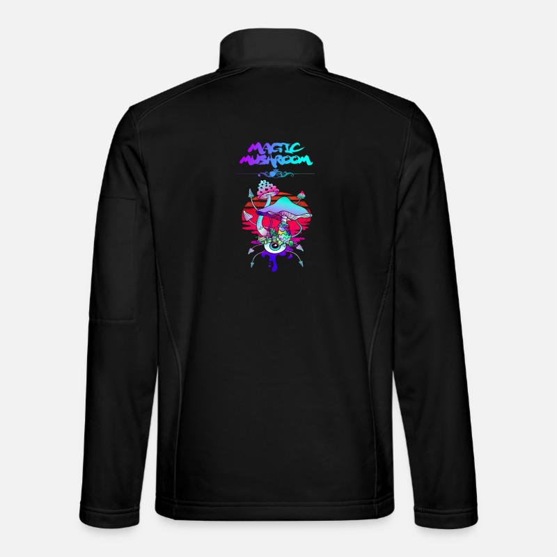 Magic Mushroom Sunset Unisex Softshell Jacket