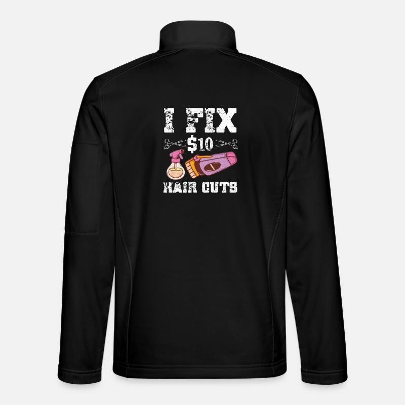 Barbier Coiffeur Coiffeur Coiffeur Barbier - Veste en tissu softshell Unisexe - noir