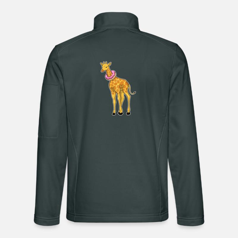 Donut girafe Veste en tissu softshell Unisexe