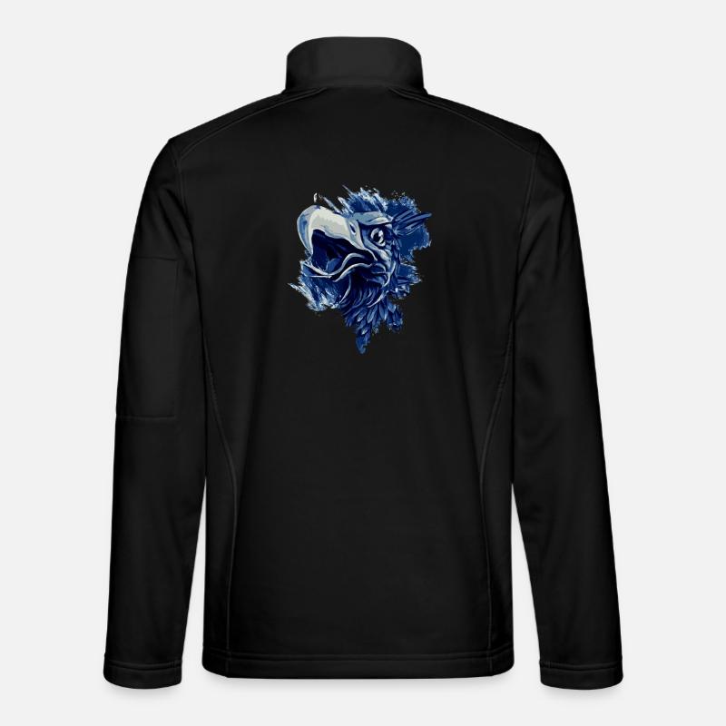 Greif in blue white Rostock - Unisex Softshell Jacket - black