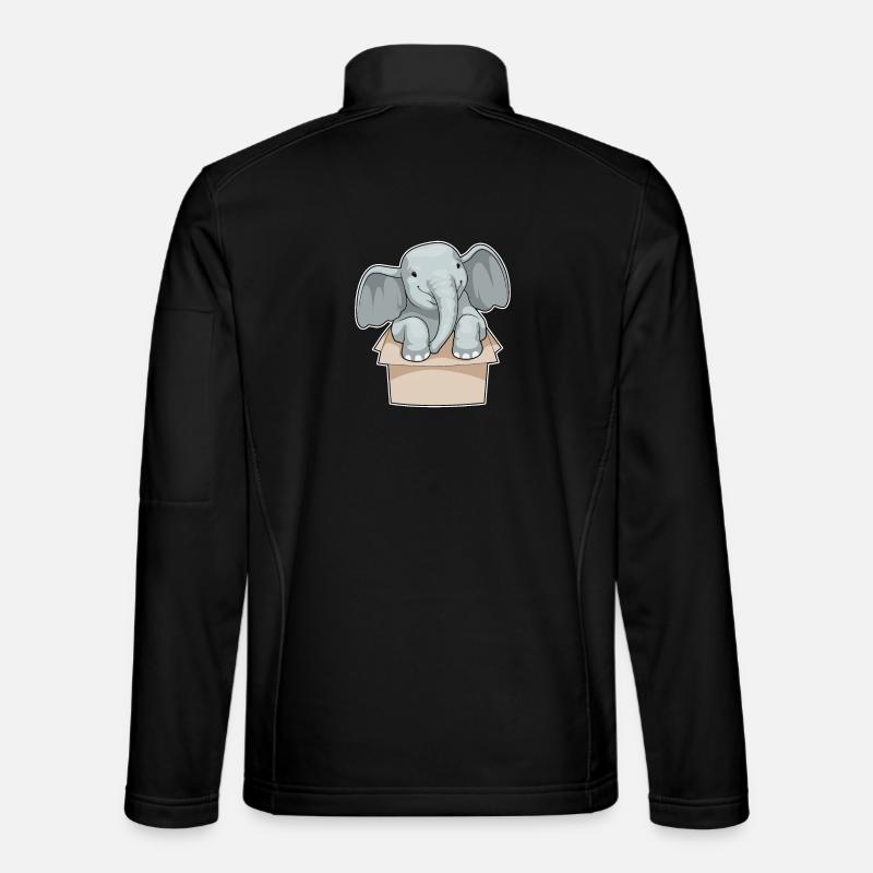 Elefant Box - Unisex Softshelljacke - Schwarz