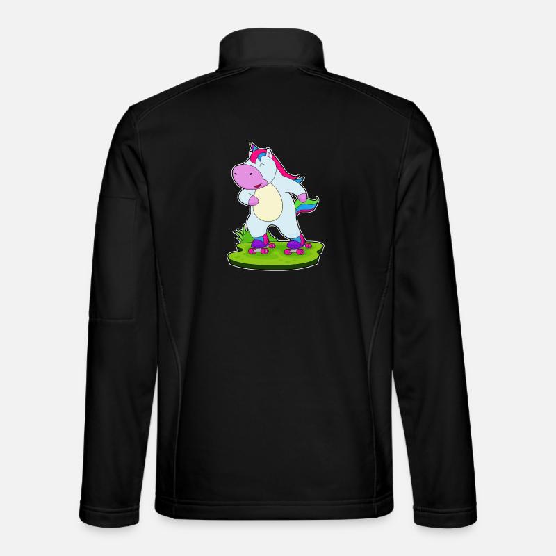 Einhorn Inline skating Rollschuhe - Unisex Softshelljacke - Schwarz