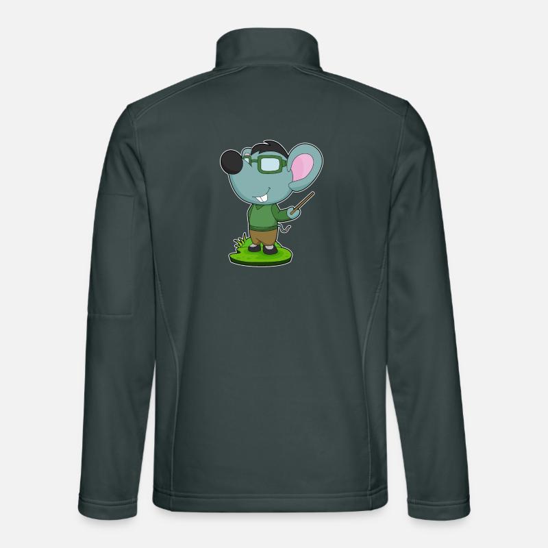 Mouse Teacher Pointer School Unisex Softshell Jacket