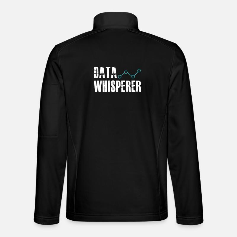 Datenflüsterer, wissenschaftlicher Analyst, Softwareentwickler - Unisex Softshelljacke - Schwarz