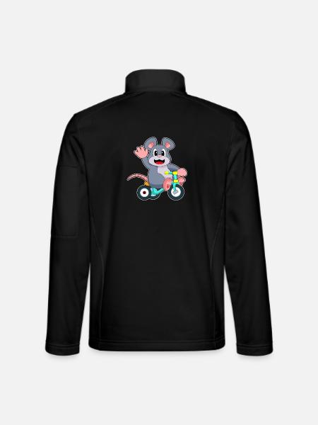 Rat Bicycle - Unisex Softshell Jacket - black