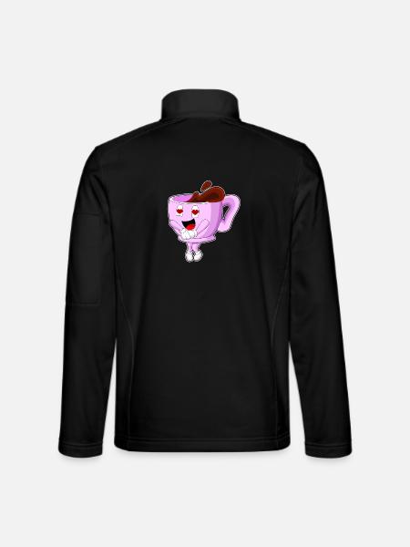 cup of coffee - Unisex Softshell Jacket - black