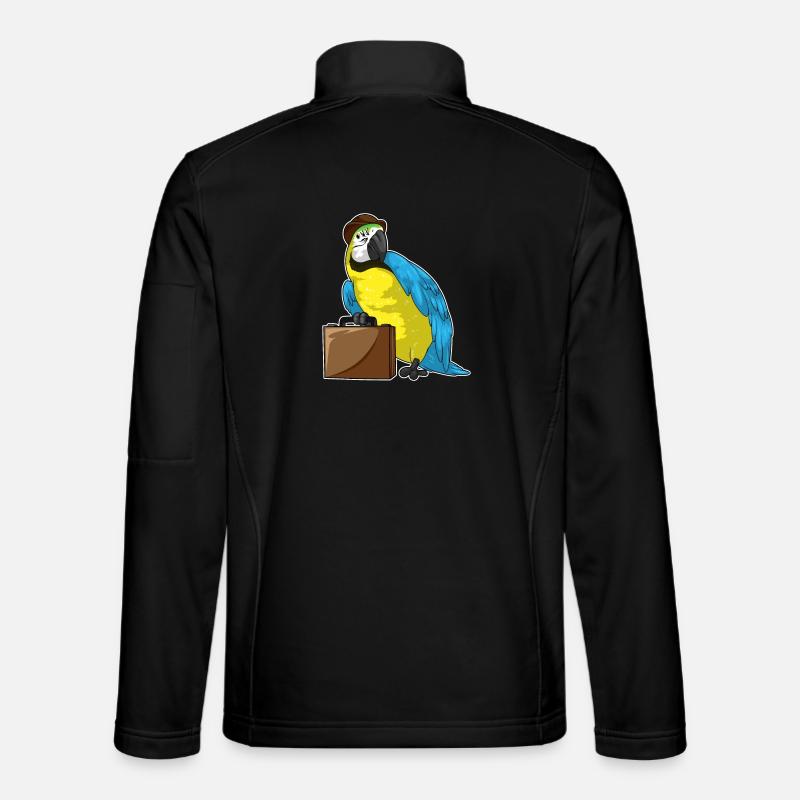 Parrot Entrepreneur Briefcase - Unisex Softshell Jacket - black
