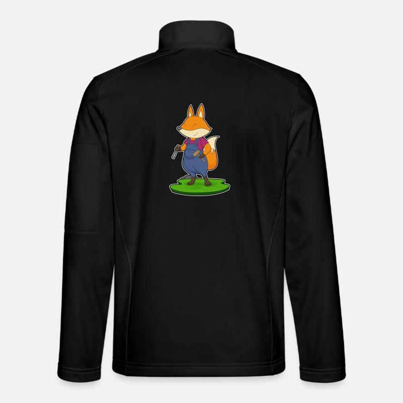 Fox Craftsman Hammer Chisel - Unisex Softshell Jacket - black