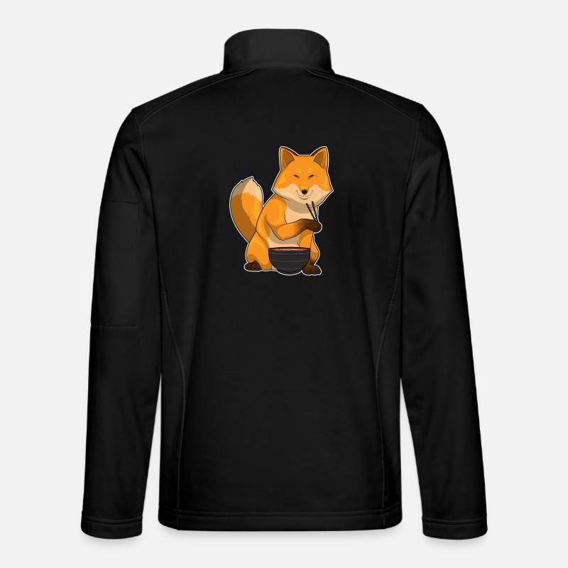 Fuchs Ramen Schüssel - Unisex Softshelljacke - Schwarz