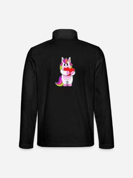 Unicorn Heart - Unisex Softshell Jacket - black