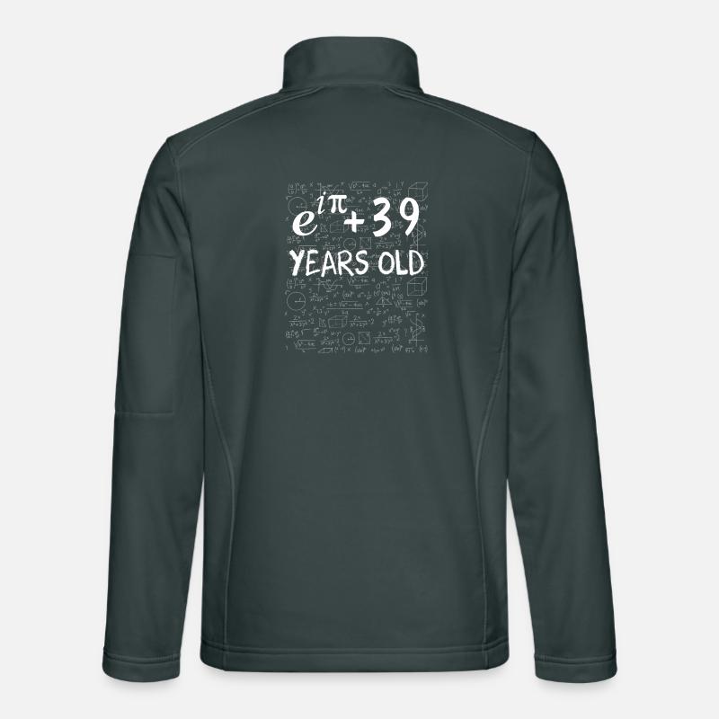 38th birthday 38 years old Euler Identity math Unisex Softshell Jacket