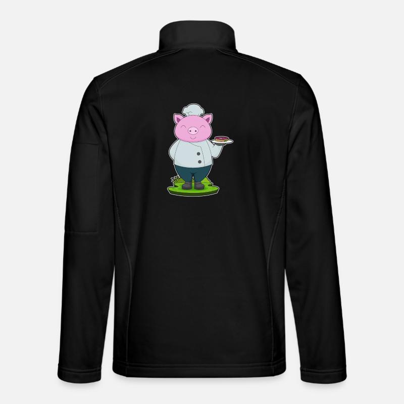 Pork Cook Meat Cooking - Unisex Softshell Jacket - black