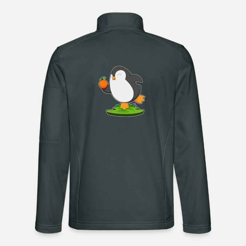 Penguin Orange Unisex Softshell Jacket