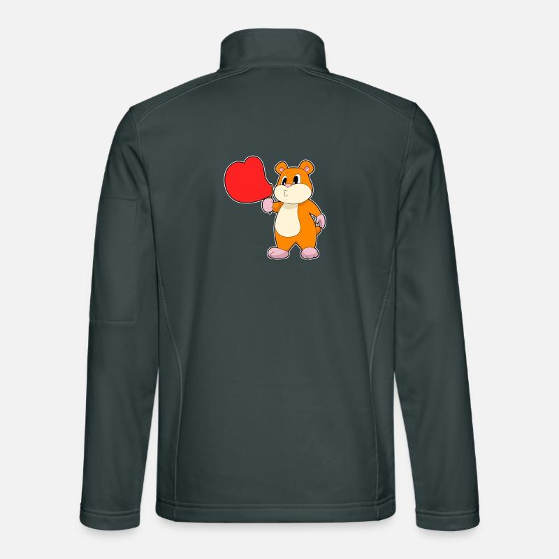 Hamster Soap Bubbles Unisex Softshell Jacket