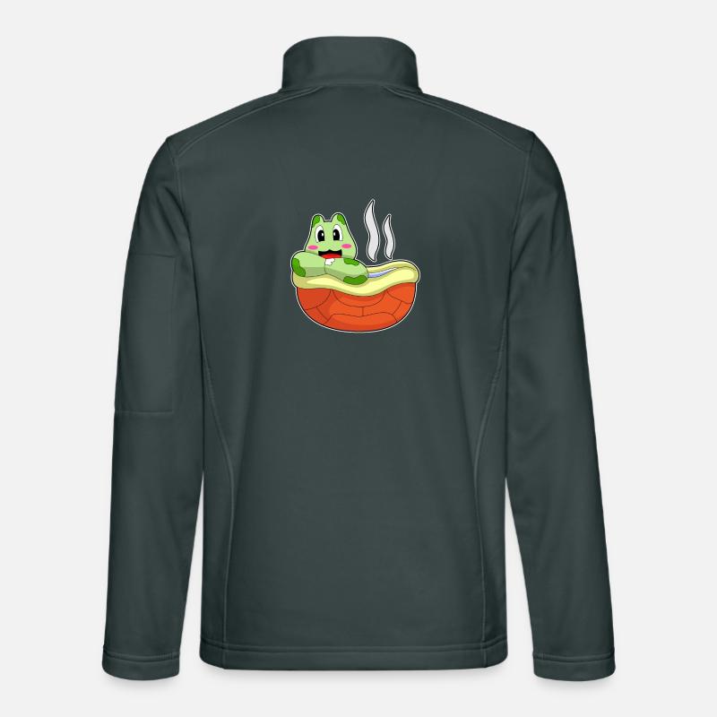 Turtle Bathing Bathtub Unisex Softshell Jacket